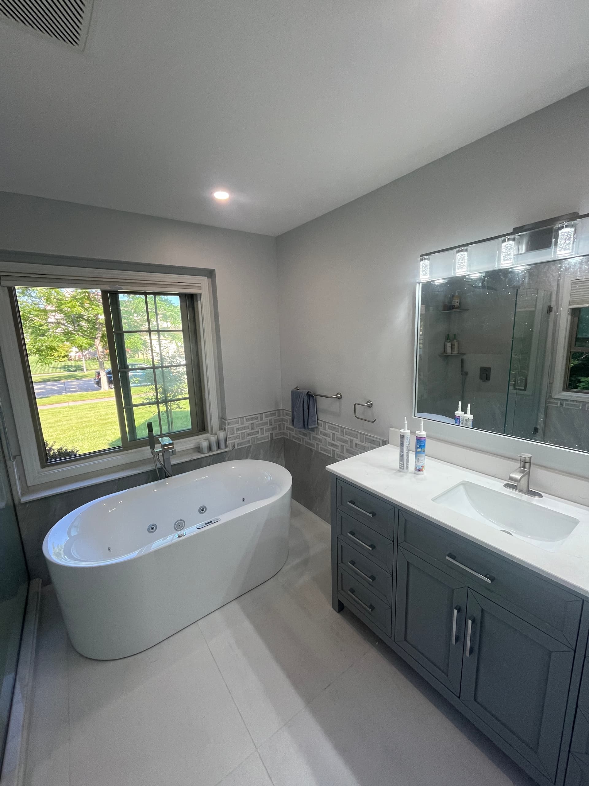 Completed bathroom remodeling project 11 by Stone Works Remodeling — Metro Detroit, MI
