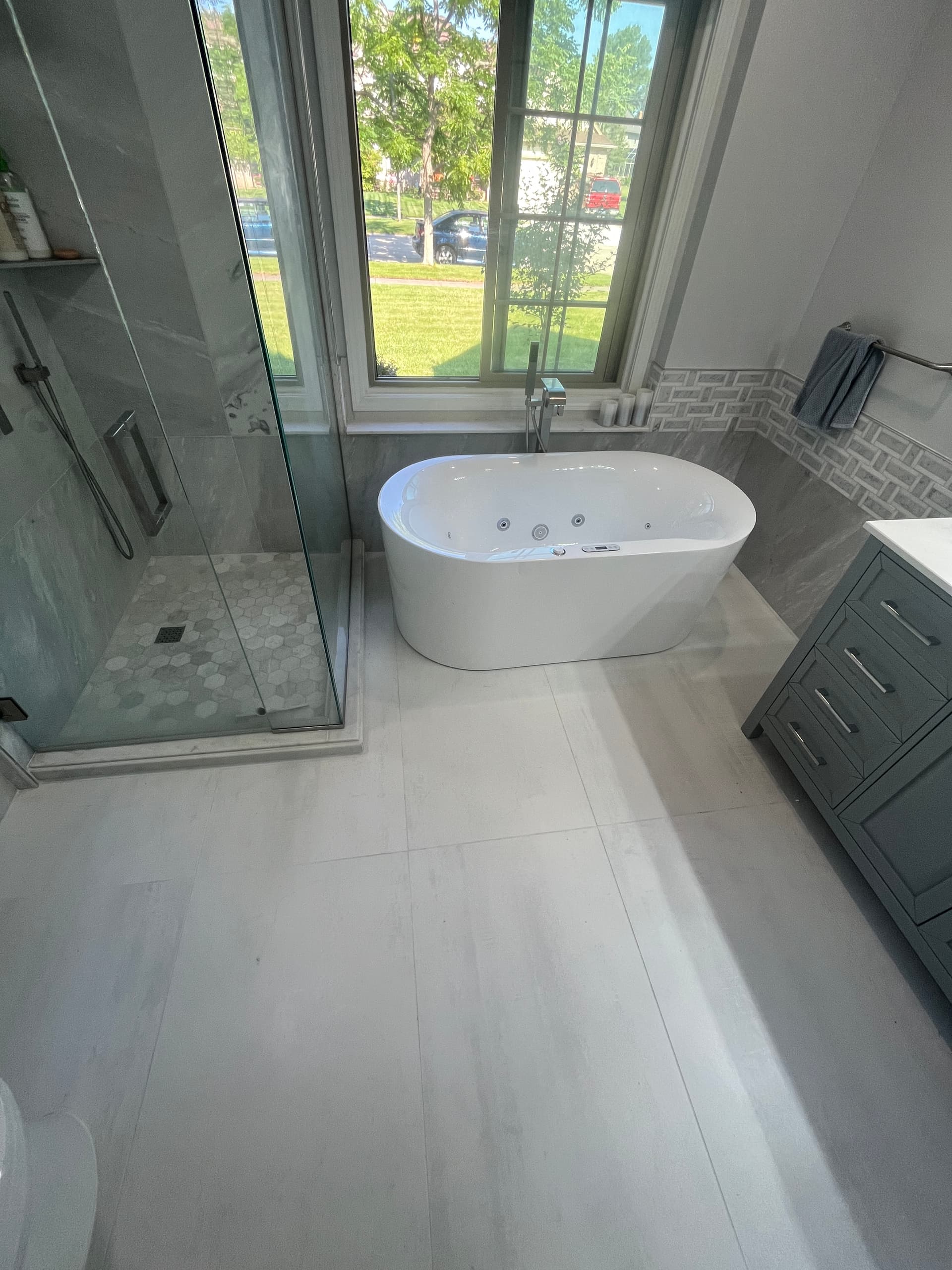 Completed bathroom remodeling project 12 by Stone Works Remodeling — Metro Detroit, MI