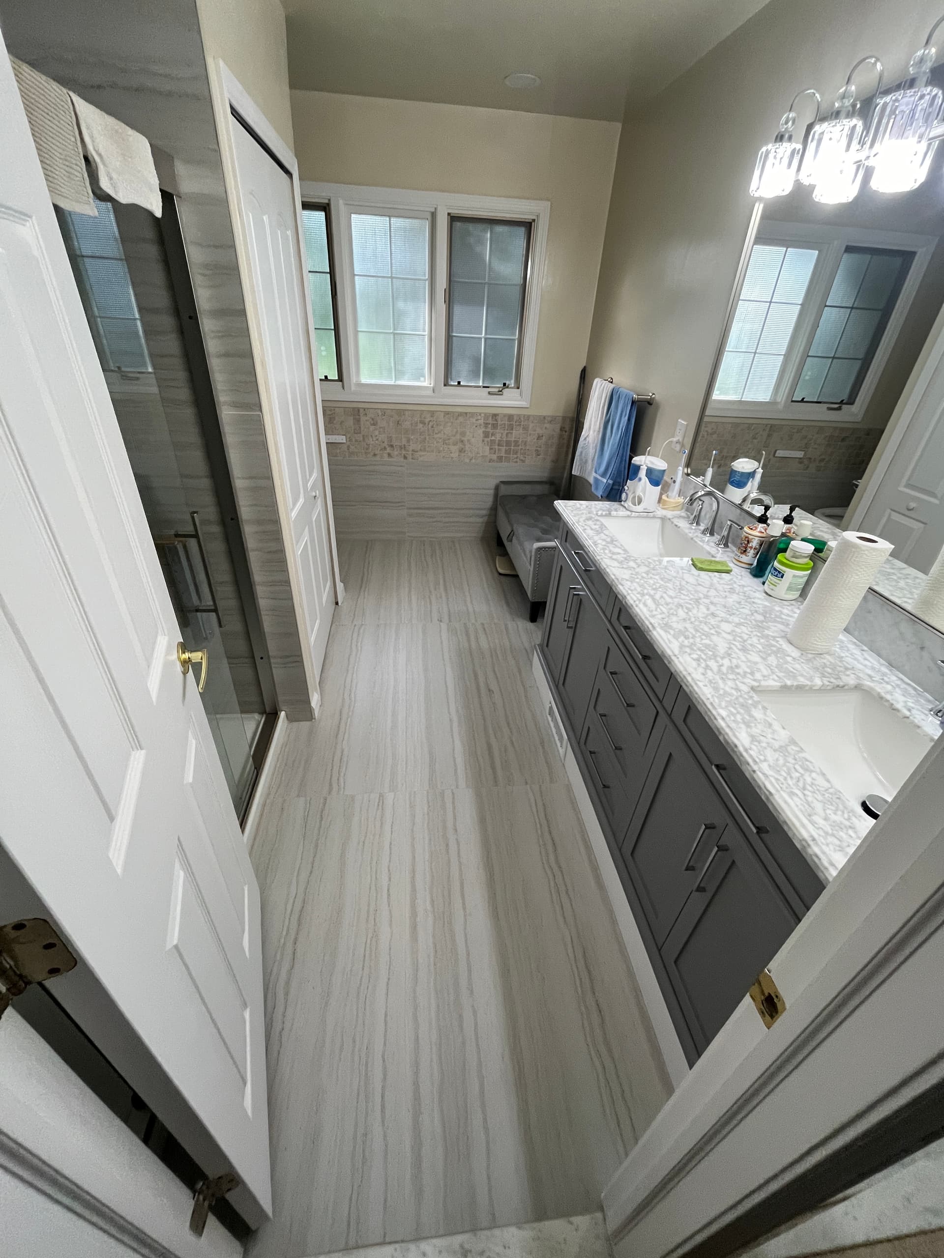 Completed bathroom remodeling project 14 by Stone Works Remodeling — Metro Detroit, MI