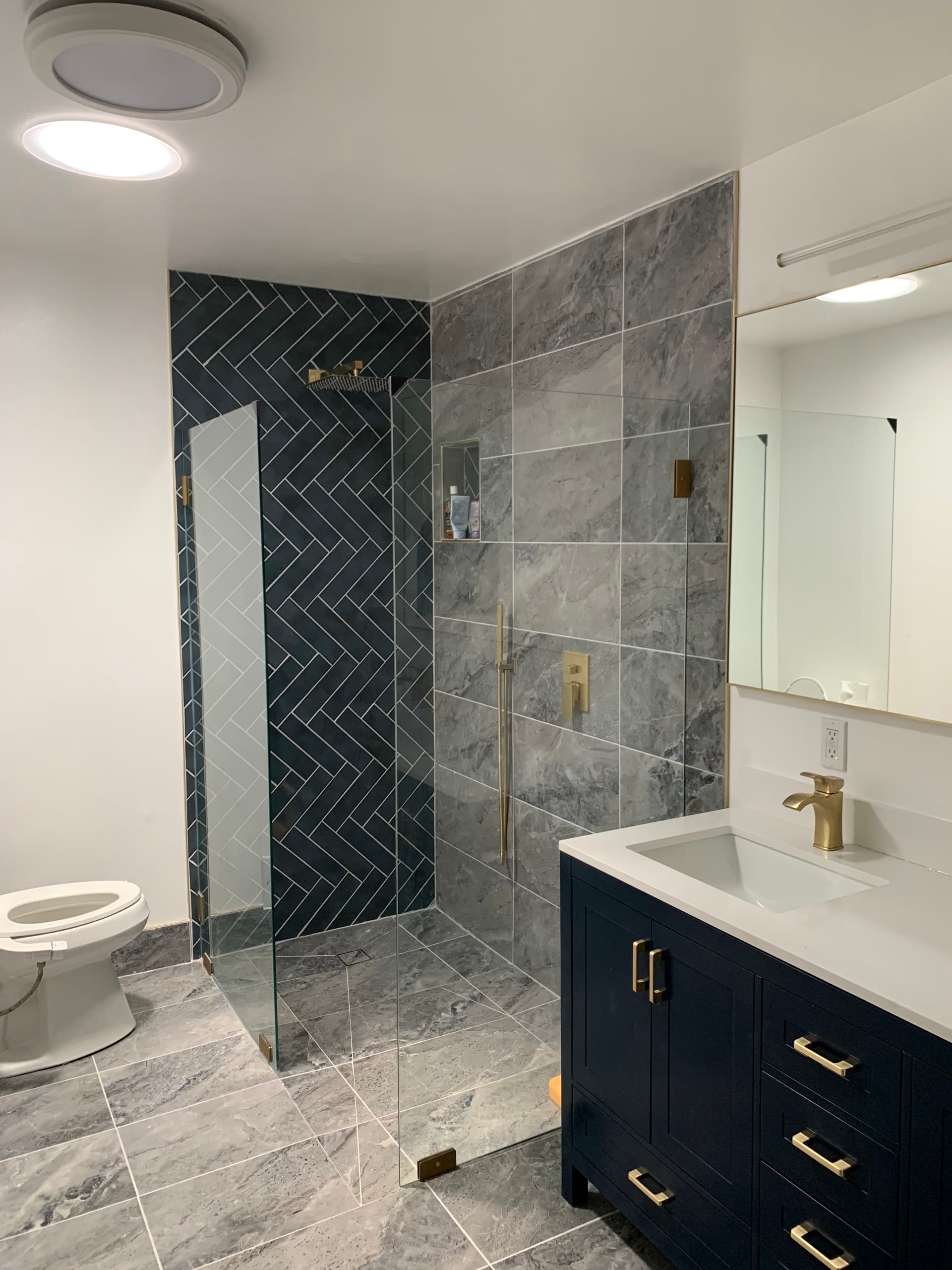 Completed bathroom remodeling project 30 by Stone Works Remodeling — Metro Detroit, MI
